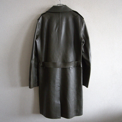 Ralph Lauren Purple Label Sheep Leather Trench Coat Size S