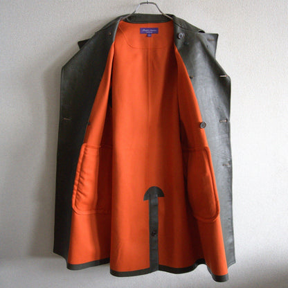 Ralph Lauren Purple Label Sheep Leather Trench Coat Size S