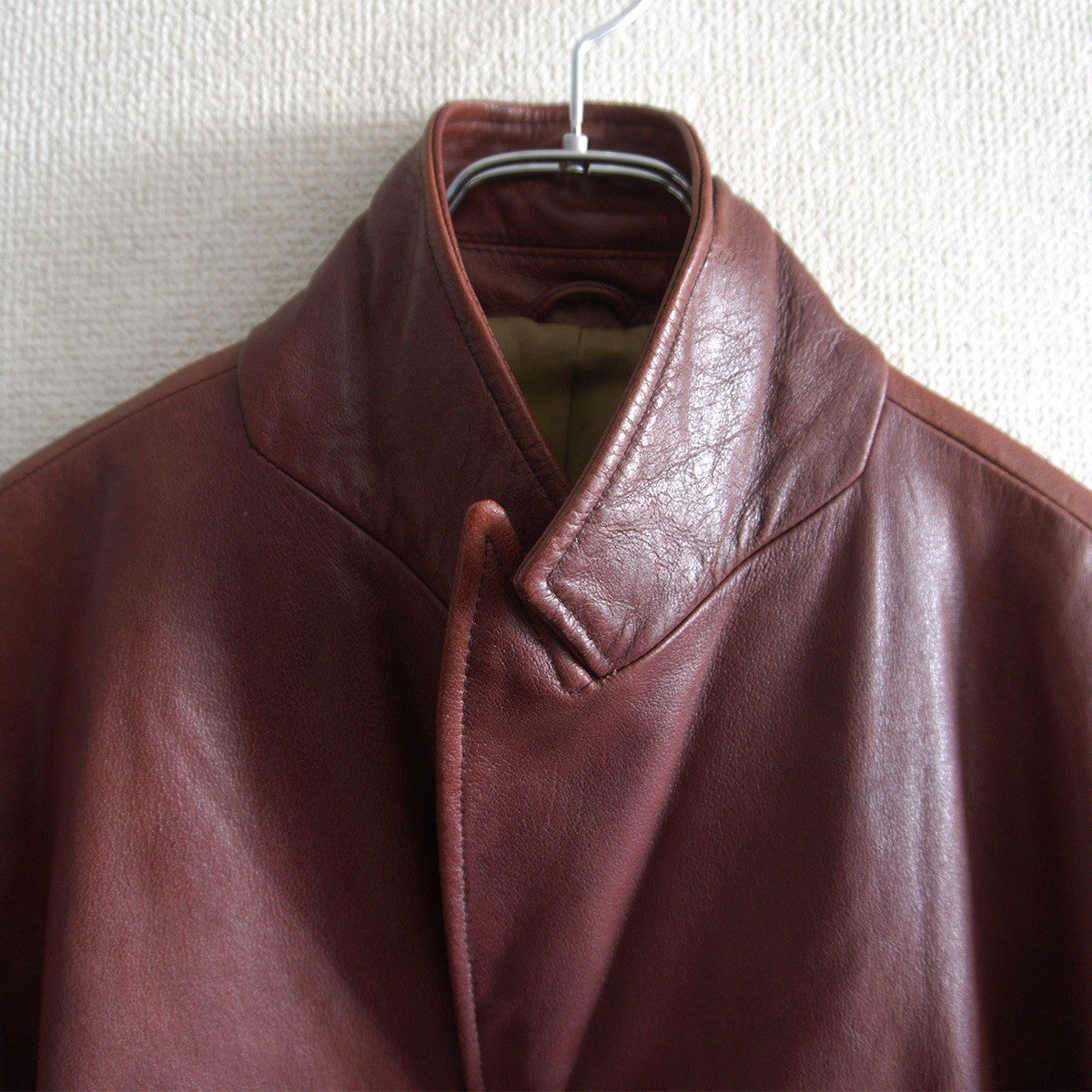 Tornado Mart Buffalo Leather Long Coat Size L