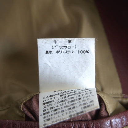 Tornado Mart Buffalo Leather Long Coat Size L