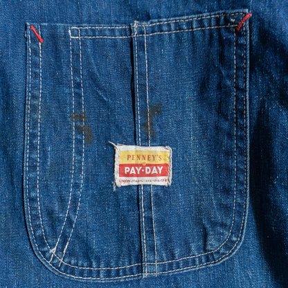 PAY DAY 50 Raglan Denim Coverall