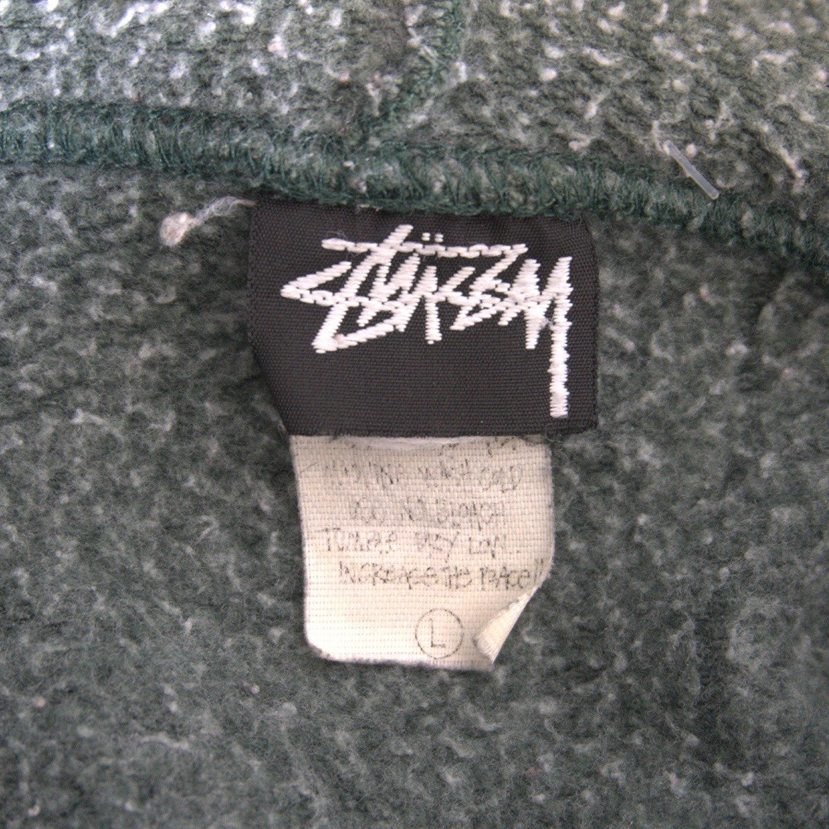 Stussy 80S Mock neck hoodie Size XXL