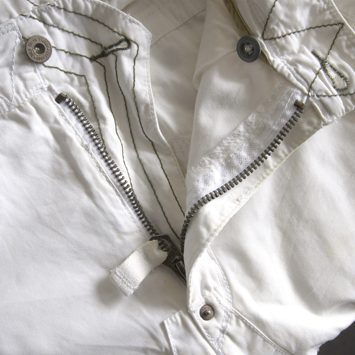 POLO RALPH LAUREN White Military Cargo Pants Size Size 34×34