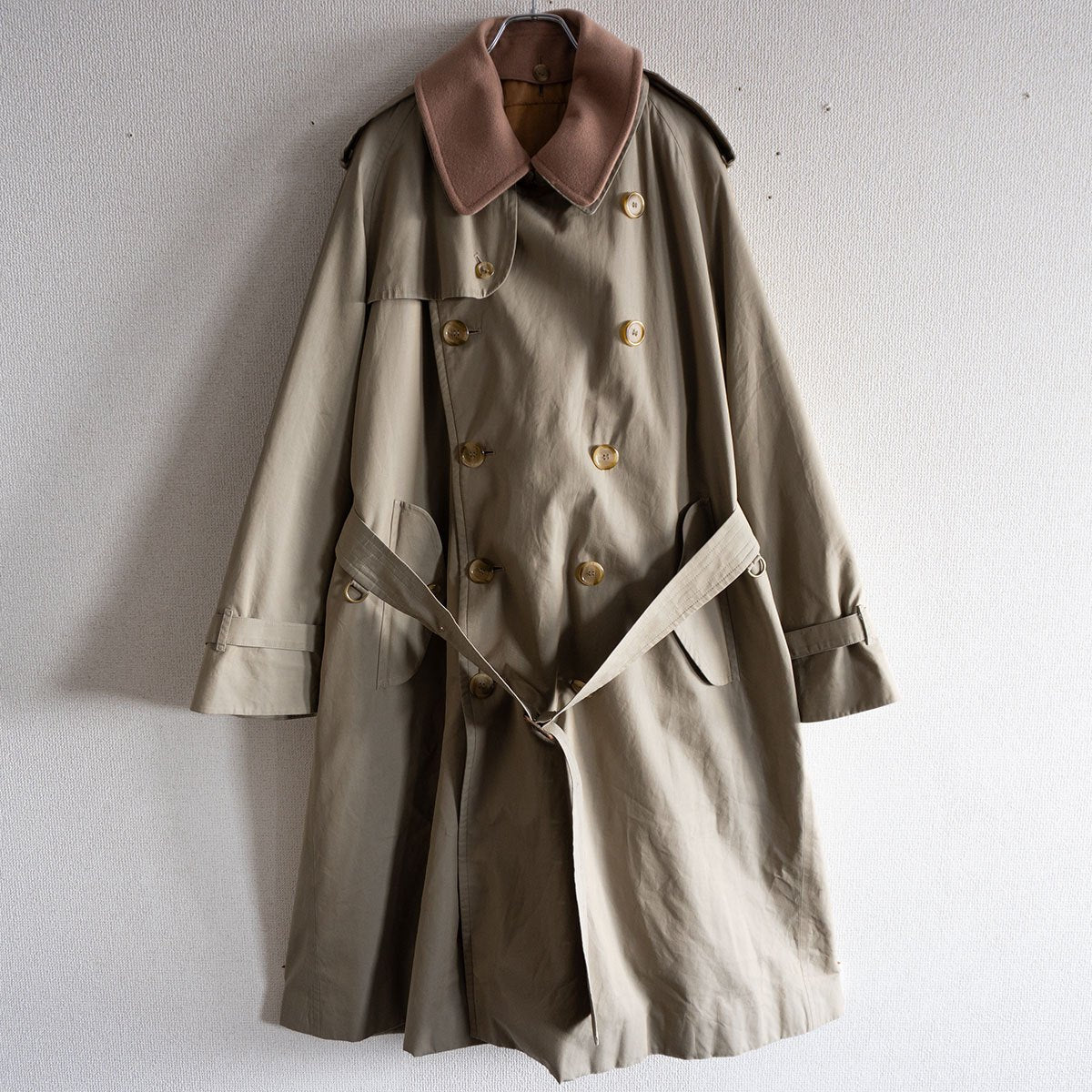 vintage Burberrys 52RE Cotton Trench Coat Size 52