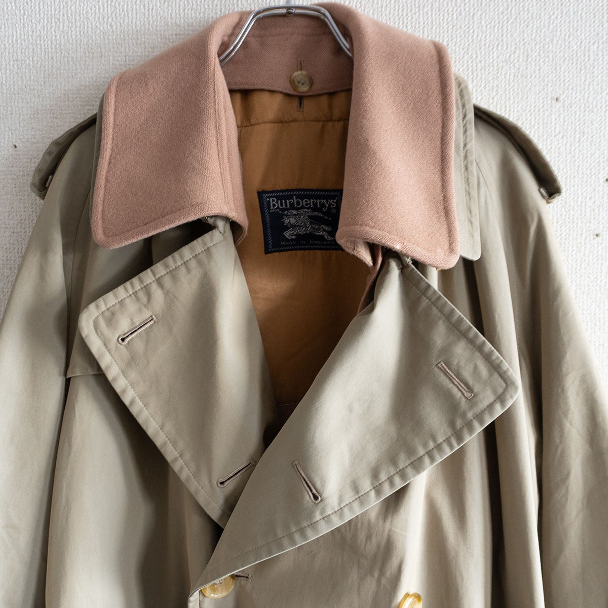vintage Burberrys 52RE Cotton Trench Coat Size 52