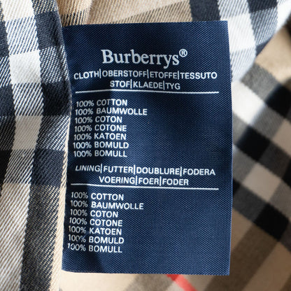 vintage Burberrys 52RE Cotton Trench Coat Size 52