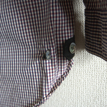 Comme des Garcons 90S Paneled Check Zip Shirt Size XL