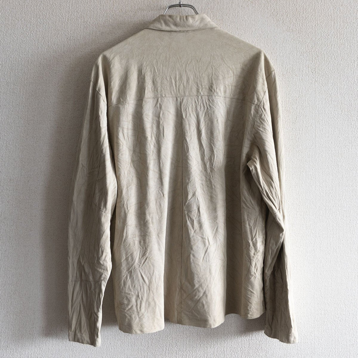 VERSACE SPORT Leather Zip Shirt Size 50