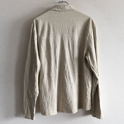 VERSACE SPORT Leather Zip Shirt Size 50