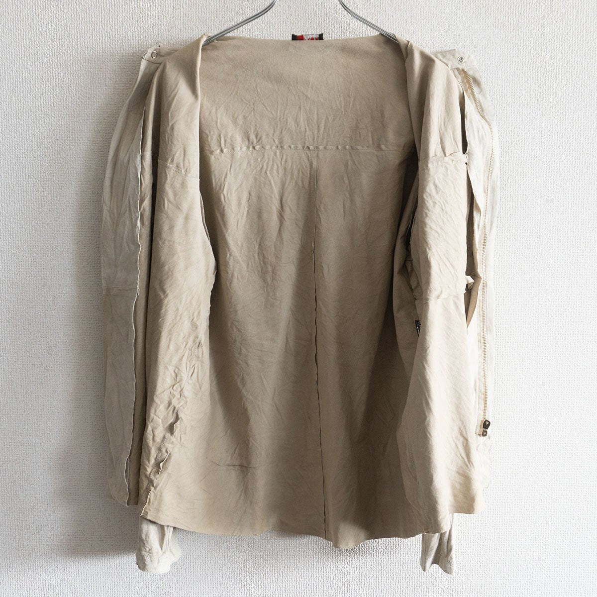 VERSACE SPORT Leather Zip Shirt Size 50