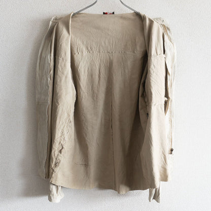 VERSACE SPORT Leather Zip Shirt Size 50