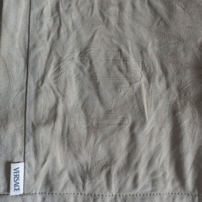VERSACE SPORT Leather Zip Shirt Size 50