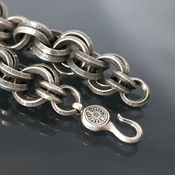 CHROME HEARTS Double B Ring Bracelet Silver Size ONE SIZE