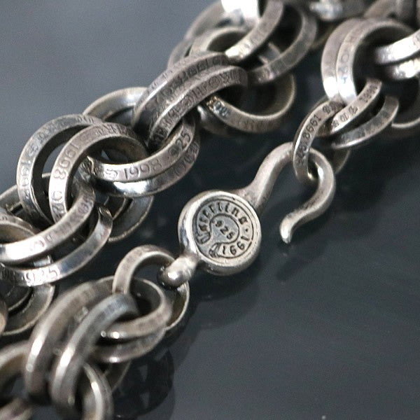 CHROME HEARTS Double B Ring Bracelet Silver Size ONE SIZE