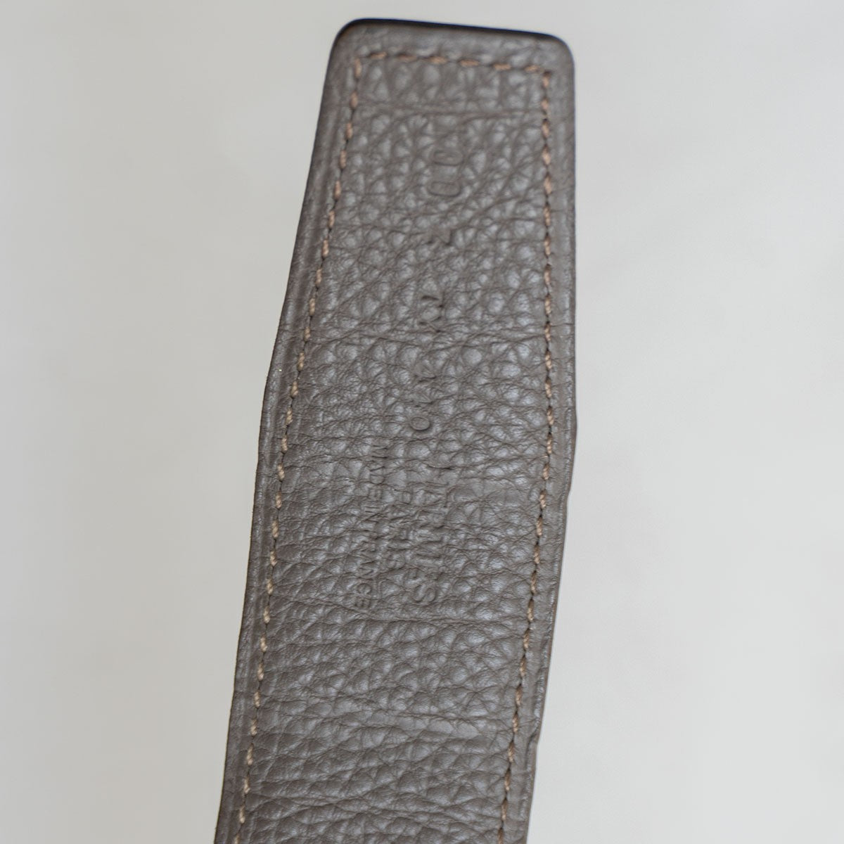Hermes Reversible Leather Belt Black x Gray Size 100