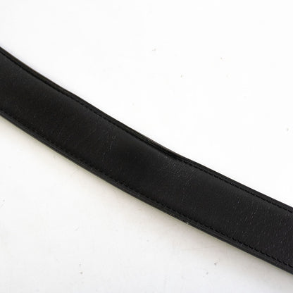 Hermes Reversible Leather Belt Black x Gray Size 100