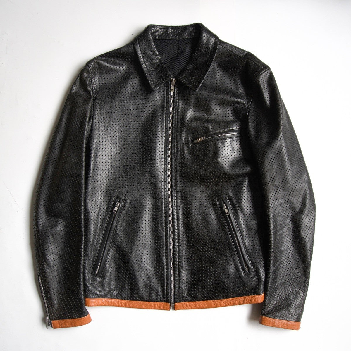 Comme des Garcons 99 Perforated Leather Jacket Size M
