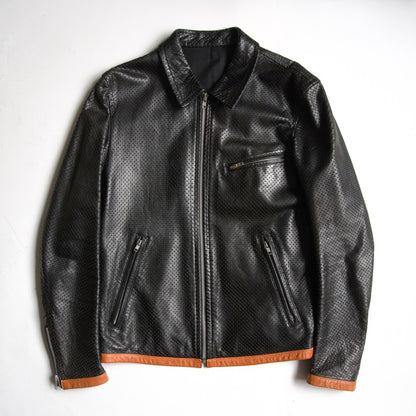 Comme des Garcons 99 Perforated Leather Jacket Size M