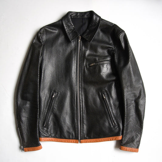 Comme des Garcons 99 Perforated Leather Jacket Size M