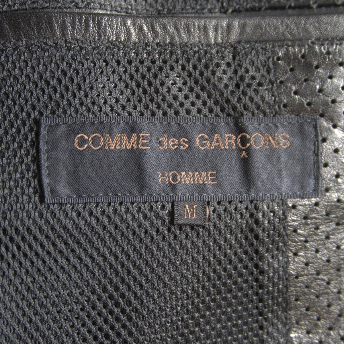 Comme des Garcons 99 Perforated Leather Jacket Size M
