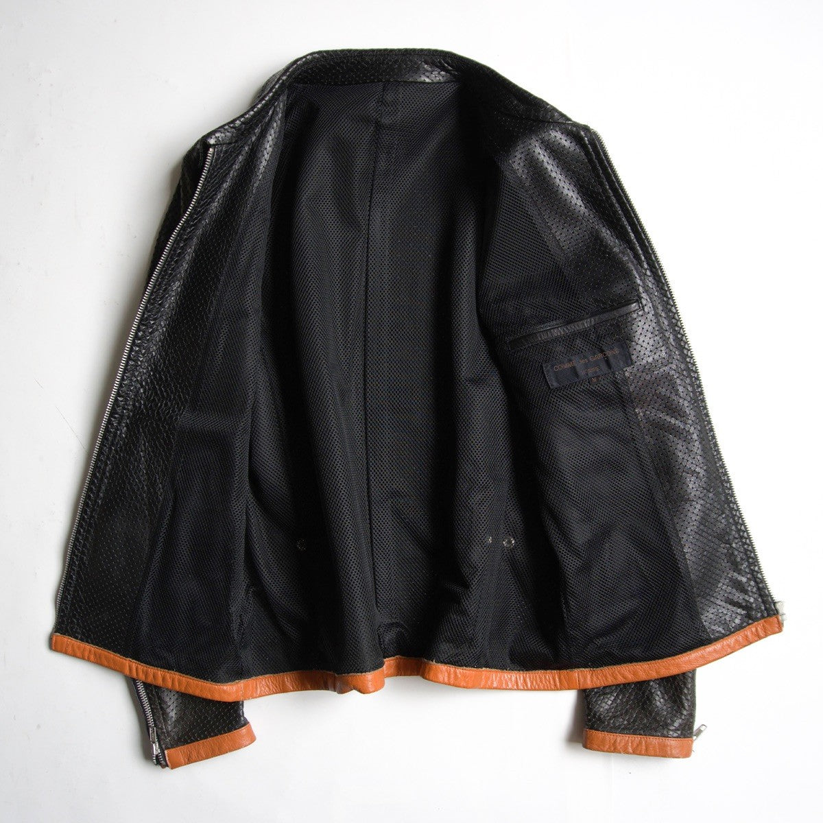 Comme des Garcons 99 Perforated Leather Jacket Size M
