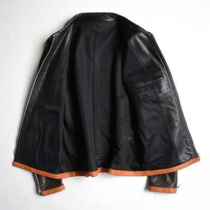 Comme des Garcons 99 Perforated Leather Jacket Size M