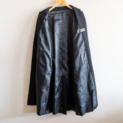 Y's for men WORKSHOP Balmacaan Wool Long Coat Black Size XXL
