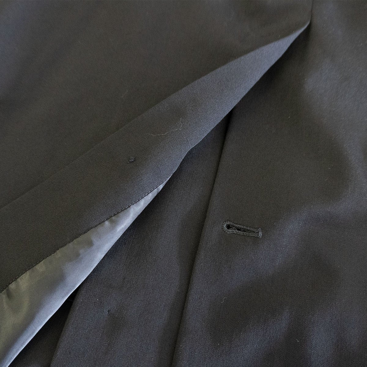 Y's for men WORKSHOP Balmacaan Wool Long Coat Black Size XXL