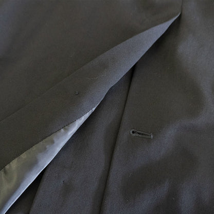 Y's for men WORKSHOP Balmacaan Wool Long Coat Black Size XXL