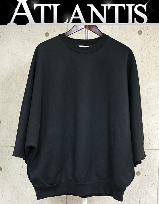 FEAR OF GOD 26SS Cut Sleeve Sweatshirt Black Size L