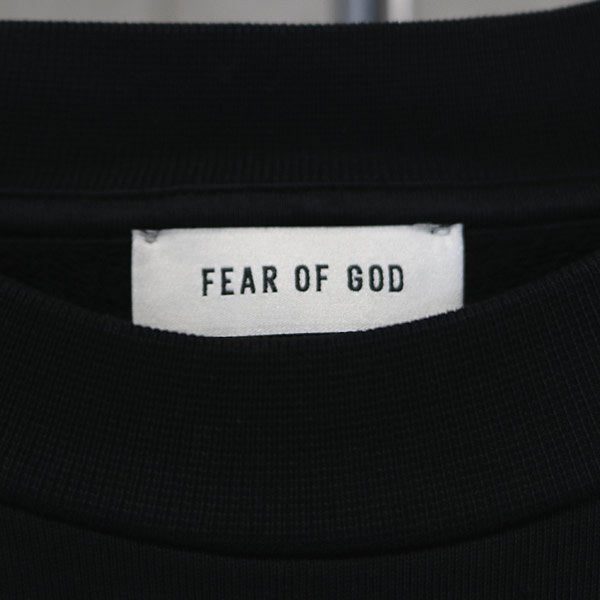 FEAR OF GOD 26SS Cut Sleeve Sweatshirt Black Size L