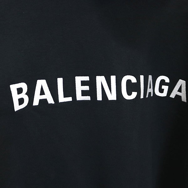 BALENCIAGA Back Polo Hoodie Black Size S