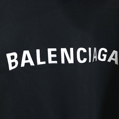 BALENCIAGA Back Polo Hoodie Black Size S