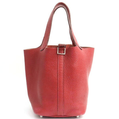 HERMES Picotin Lock PM Rouge Casaque Handbag Size ONE SIZE