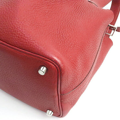 HERMES Picotin Lock PM Rouge Casaque Handbag Size ONE SIZE