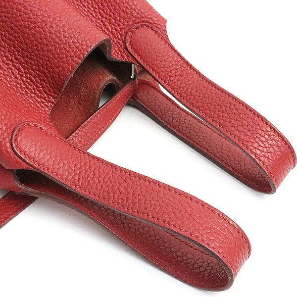 HERMES Picotin Lock PM Rouge Casaque Handbag Size ONE SIZE