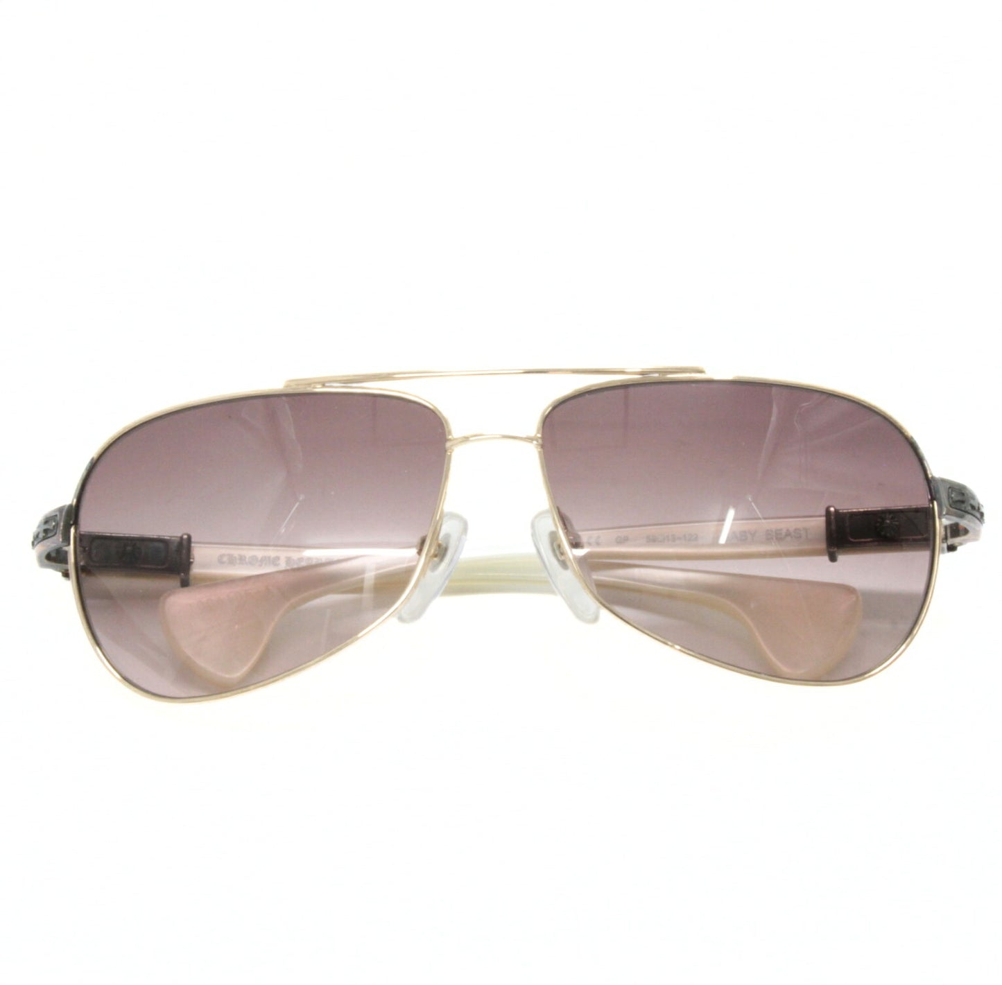 CHROME HEARTS BABY Sunglasses White/Silver Size ONE SIZE