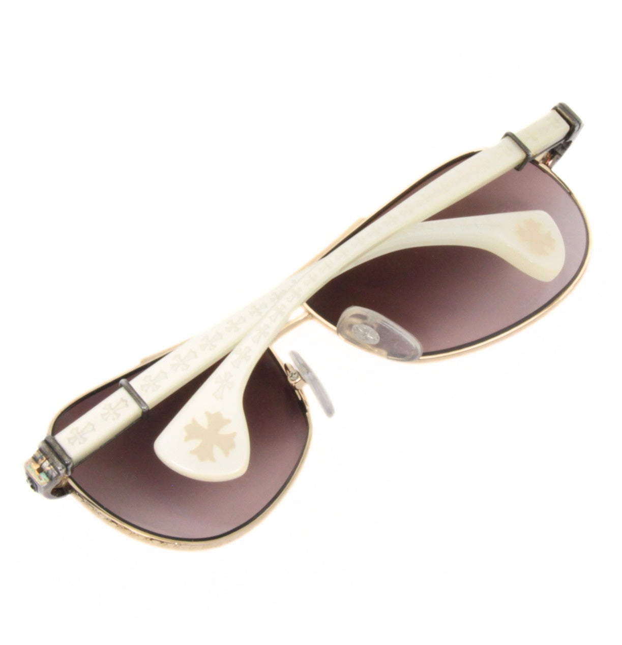 CHROME HEARTS BABY Sunglasses White/Silver Size ONE SIZE