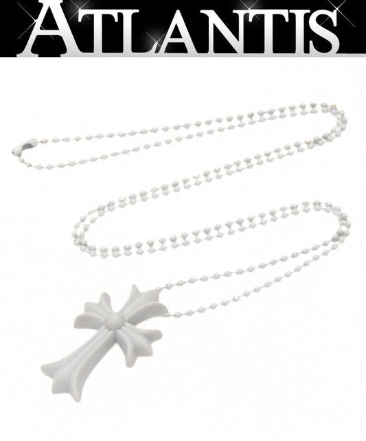 CHROME HEARTS Small CH Cross Necklace Gray Size ONE SIZE
