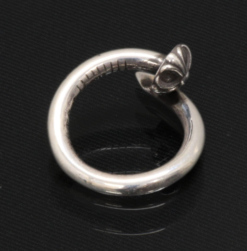 CHROME HEARTS Cross Ball Nail Silver Ring Size ONE SIZE