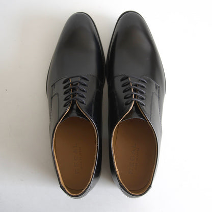 REGAL Black Plain Toe Leather Shoes Size 8.5