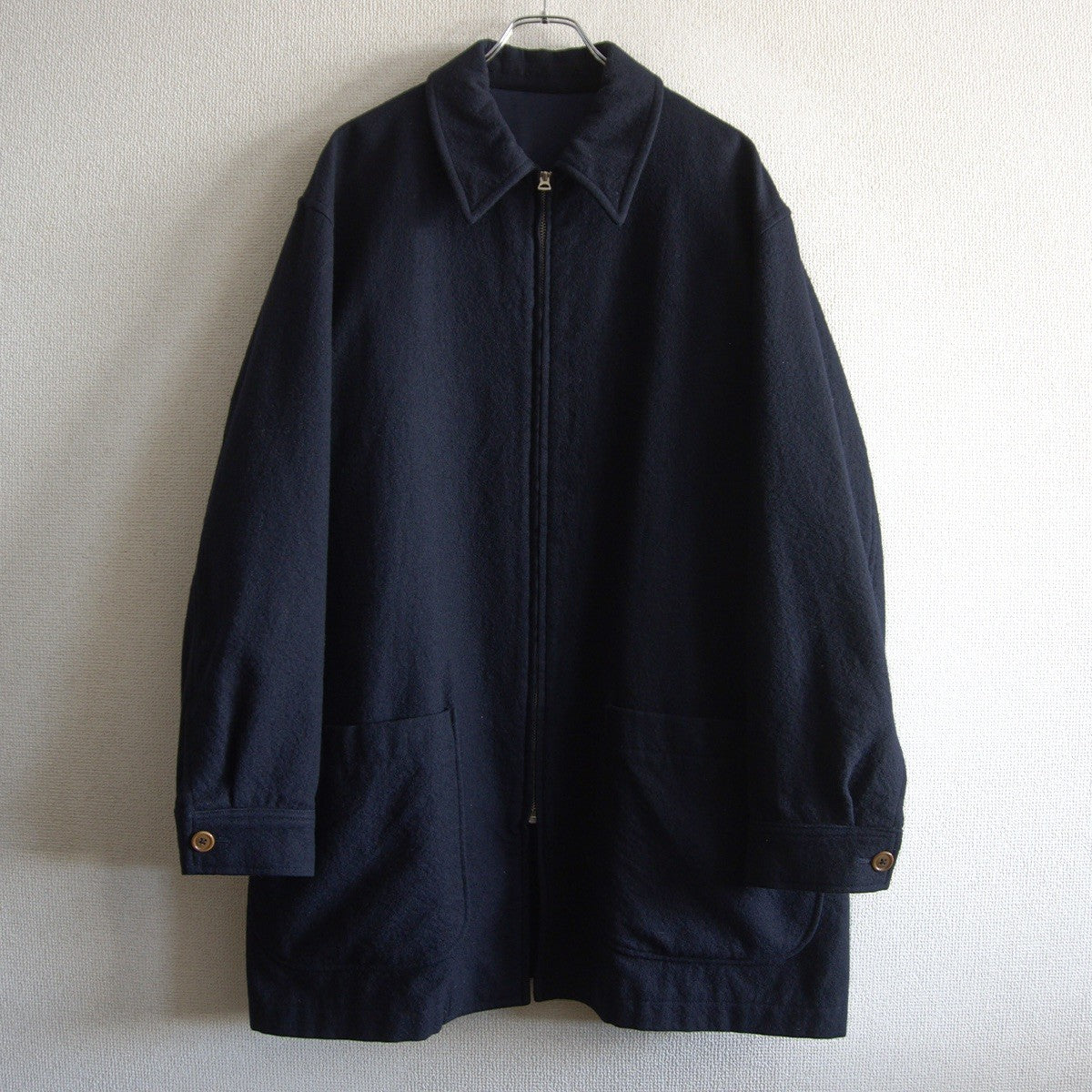 Y's for Men Wool Zip Coat Size L
