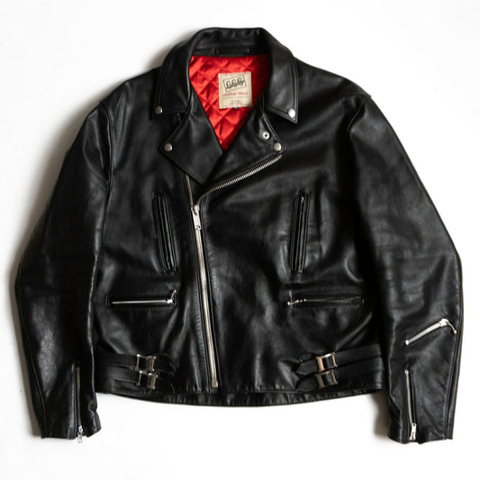 666 triple six 46 UK Steerhide Double Riders Jacket Size 46
