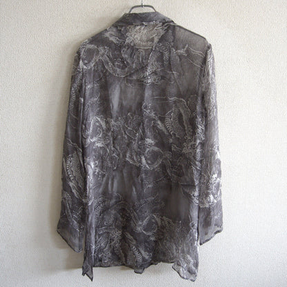 Kenzo Dragon sheer shirt Size 40