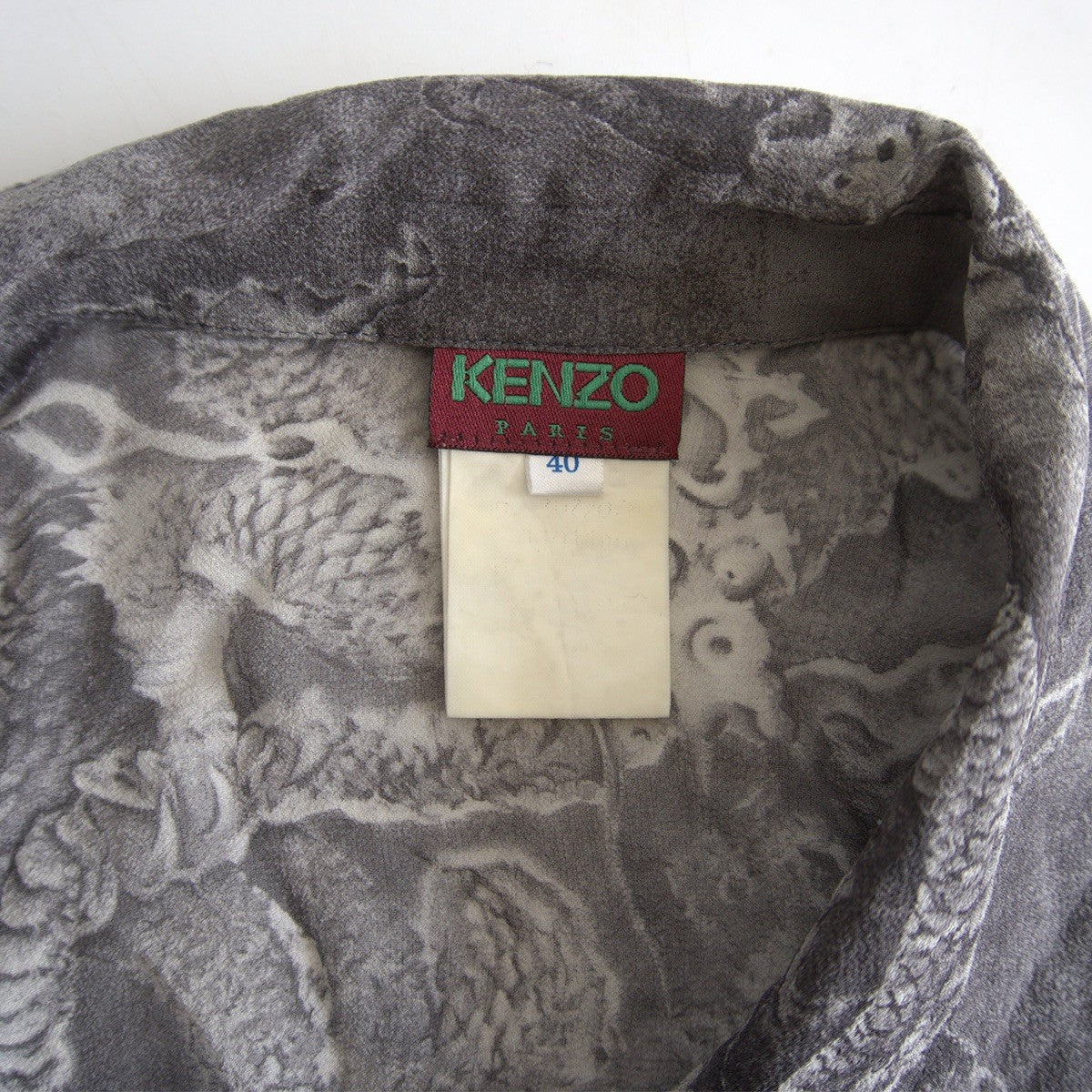Kenzo Dragon sheer shirt Size 40