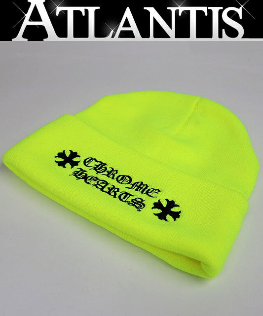 CHROME HEARTS Acrylic Logo Beanie Yellow Size ONE SIZE