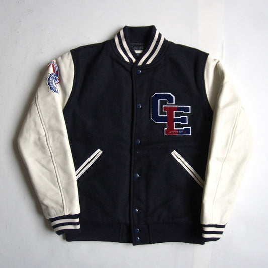 GOOD ENOUGH IVY Leather Sleeve Varsity Jacket Size M