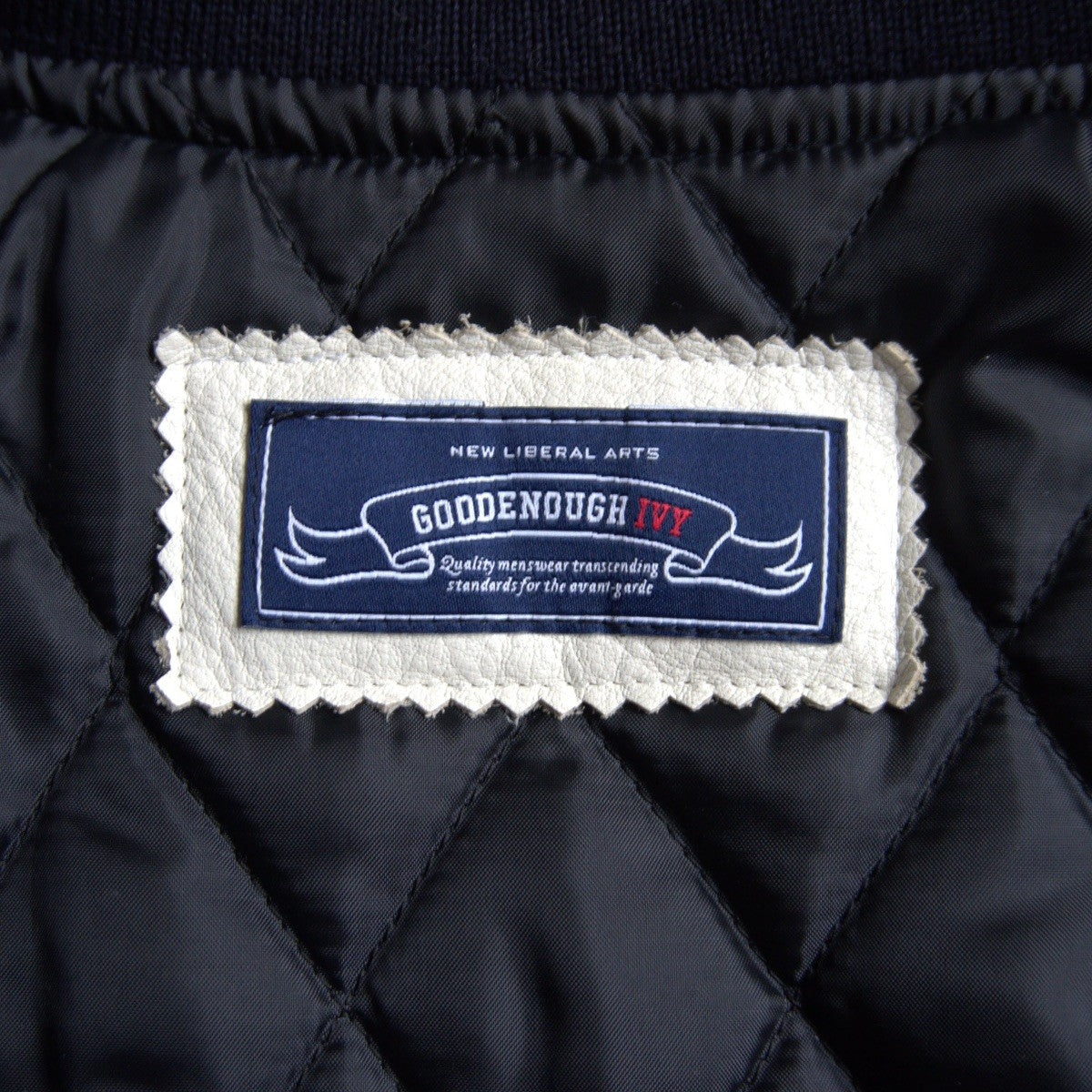 GOOD ENOUGH IVY Leather Sleeve Varsity Jacket Size M
