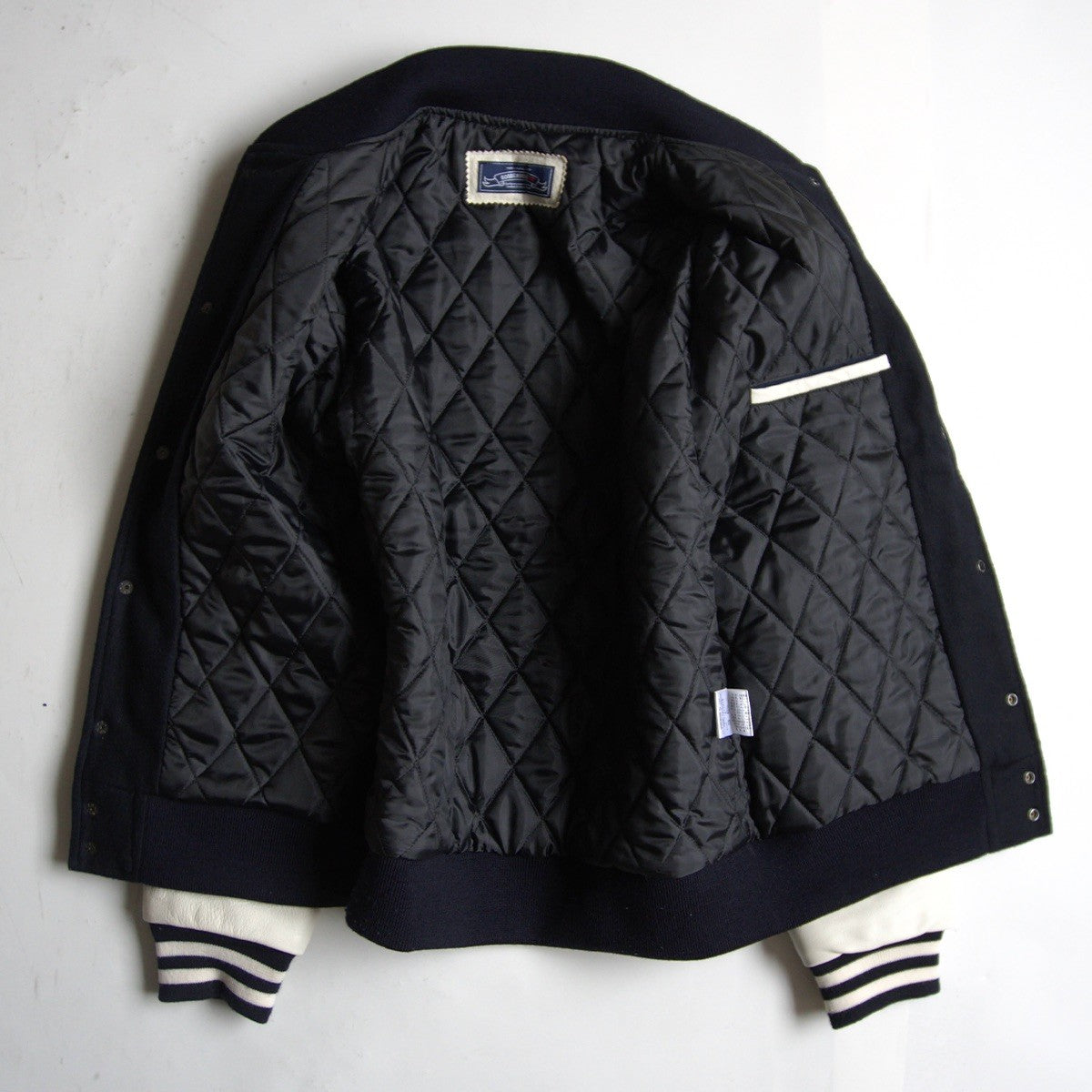 GOOD ENOUGH IVY Leather Sleeve Varsity Jacket Size M