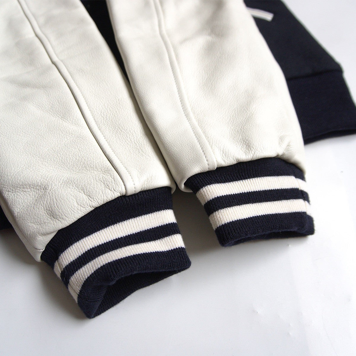 GOOD ENOUGH IVY Leather Sleeve Varsity Jacket Size M